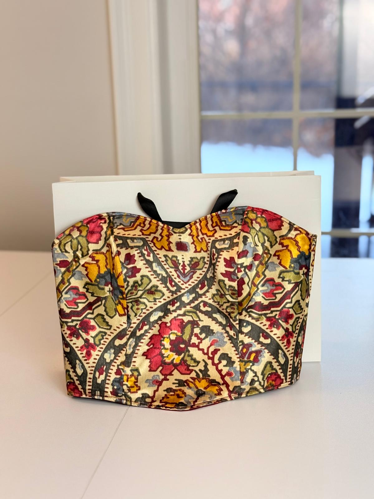 Juliet Satin Corset Top – Vintage Persian - Image 7